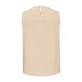 thumbnail image 5 of Qertyioot Hauts d'Été Décontractés pour Femmes, Couleur Unie, Col Rond, Sans Manches, Amples, Blouses Merci, 5 of 5