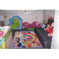thumbnail image 2 of Tapis rectangle amusant pour enfant ballons éducatifs multicolore nylon, 2 of 2