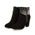 thumbnail image 4 of High-heeled Rhinestone Short Boots Women's Wedding Boots, 4 of 7