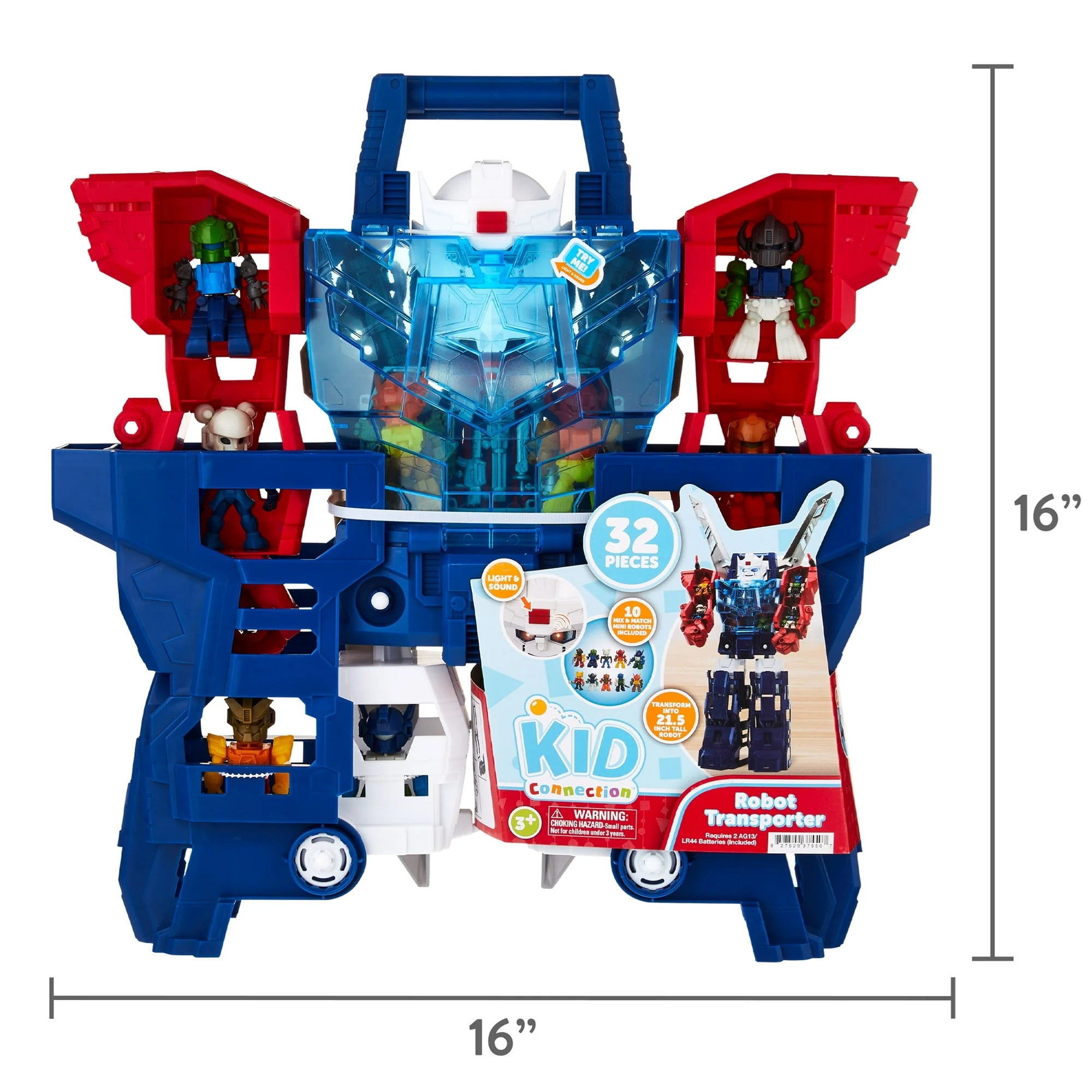 Kid Connection Robot Transporter Playset, 32 Pieces