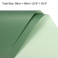 thumbnail image 2 of Unique Bargains Double Sided Color Flower Wrapping Paper Grey Green+Turquoise 22.8'x22.8' Waterproof 10 Pack, 2 of 5