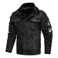 thumbnail image 1 of Men‘s Plus Size Suede Jacket Warm Coats Male Outwear Winter, 1 of 3