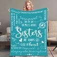thumbnail image 1 of RKSTN Flannel Blanket Envelope Flannel Blanket Printed Sister Envelope Blanket Birthday Gift Girlfriend Friend Blanket F Home Decor;Household Supplies;Travel Essentials, 1 of 3