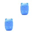 thumbnail image 4 of mmirethe Porte-Éponge Pratique et en Forme de Chat avec Boîte de Rangement en Silicone Bleu 2Set, 4 of 6