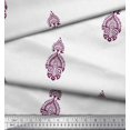 thumbnail image 3 of Soimoi Silk Fabric Floral Block Print Fabric by The Yard 42 Inch Wide, 3 of 3