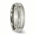 thumbnail image 4 of Titanium Grooved 6mm Brushed and Polished Band Size 10.5, 4 of 6