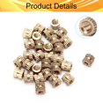 thumbnail image 3 of Wekity M3x5mm Female Thread Knurled Nuts,Hx5mm OD Brass Threaded Insert Embedment Nuts Hydraulic Welded Joint Injection Molding Assortment Kit for 3D Printing Injection Molding 30PCS-0621, 3 of 5