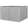 thumbnail image 1 of Outsunny 10' x 10' Universal Gazebo Sidewall Set with 4 Panels, Hooks/C-Rings Included for Pergolas & Cabanas, Light Grey, 1 of 10