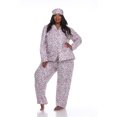 thumbnail image 4 of White Mark Pyjama Trois Pièces à Boutons pour Femme, 4 of 5