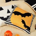 thumbnail image 3 of Wangscanis Housse de Coussin, Taie d'Oreiller Carrée à Motif de Dessins Animés d'Halloween, 3 of 7