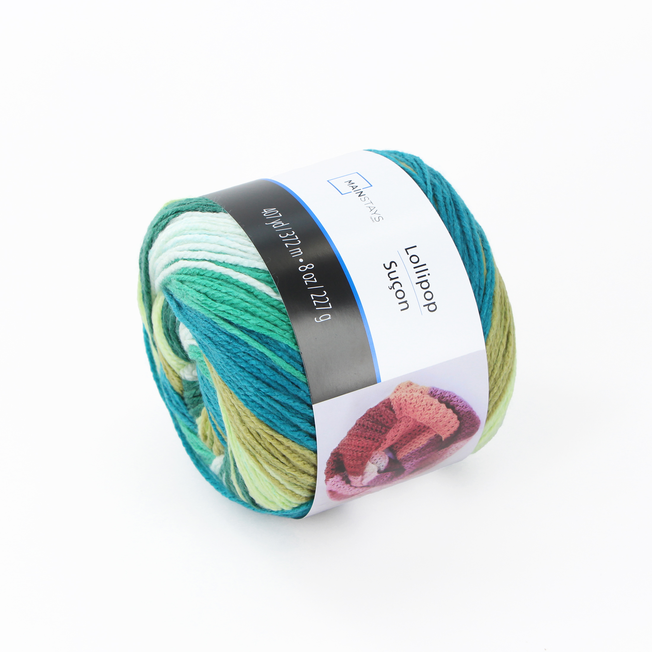 Mainstays - laine - vert - 100 % acrylique, nylon - #4