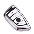 thumbnail image 4 of Mirror Soft TPU Car Key Case Replacement for BMW 525/530li/X3/X1/X5/X6 and Braided Rope Key Chain Auto Styling, 4 of 6