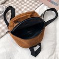 thumbnail image 3 of Mini Backpack - Ins Cute OL Commuting Bag with Adjustable Shoulder Strap and Corduroy Texture, 3 of 6