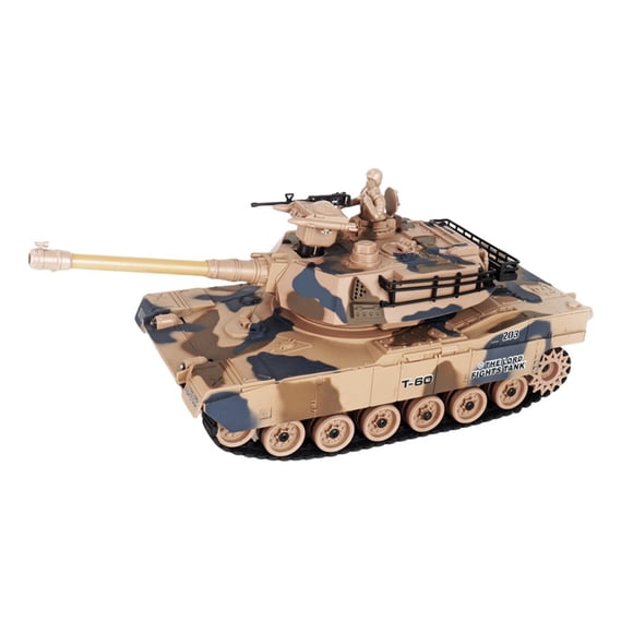 CUITING Char Télécommandé 2,4 GHz Char RC avec Son et Lumières DEL Bombes à Eau Char d'Assaut Jouets pour et Enfant 60 Minutes de Jeu Bombes à Eau à Franges et Cible Vert Armée