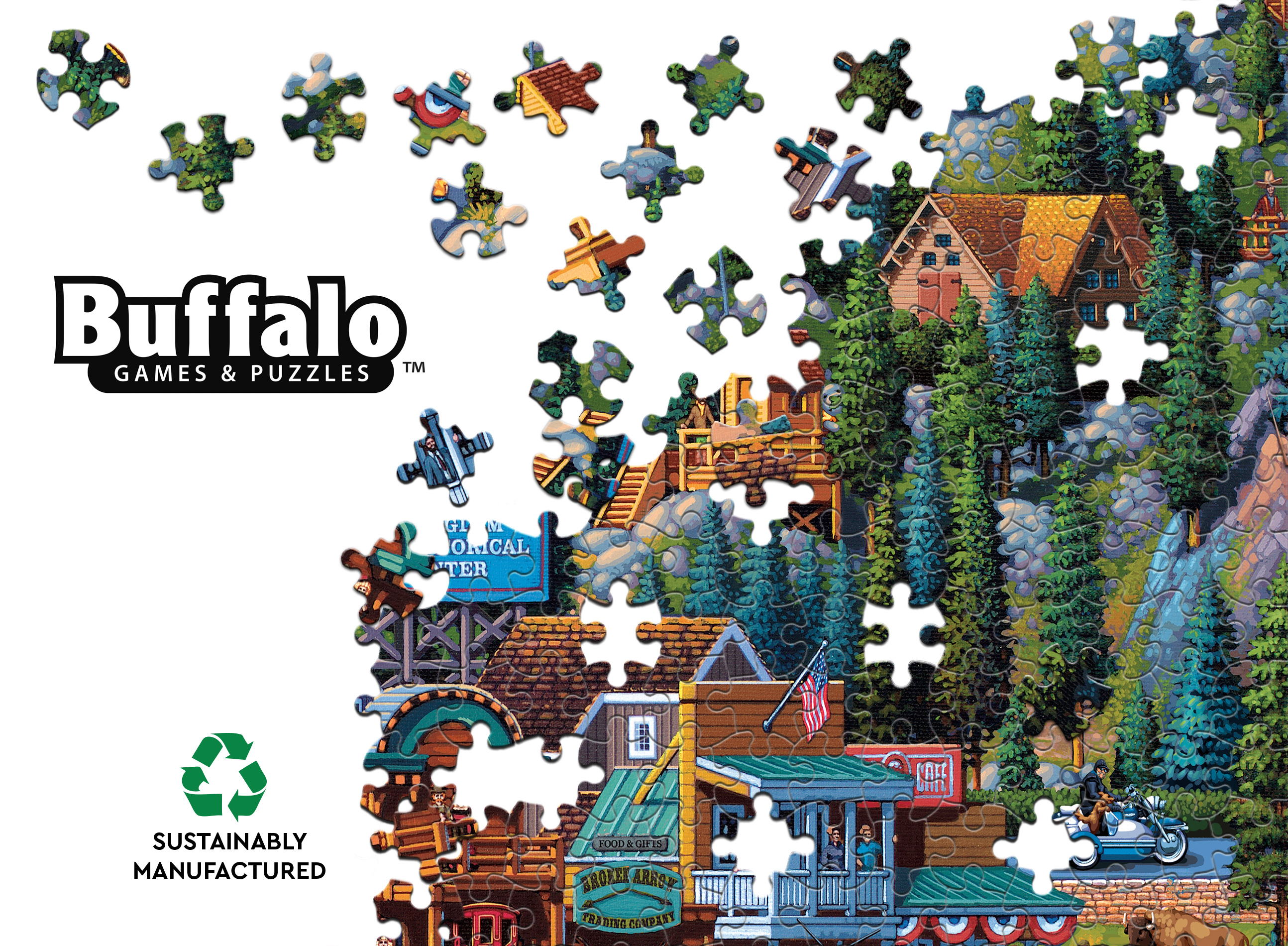 Buffalo Games Mount Rushmore 1000-Piece Interlocking Jigsaw Puzzle for Adults Ages 14+