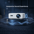 thumbnail image 4 of Boss A5 1080p Full HD Android 11 Projector, 16:9 Aspect Ratio, 4000 Lumens, 4 of 8