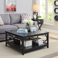 thumbnail image 2 of Convenience Concepts Omega Table Basse Carrée avec Grande Surface et Tablette Inférieure, Noir, 2 of 5