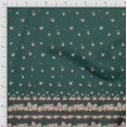 thumbnail image 3 of Soimoi Green Rayon Fabric Floral Panel Printed Craft Fabric by The Yard 42 Inch Wide, 3 of 5