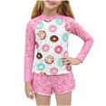 thumbnail image 1 of Girls' 2-Piece Swimsuit, Tankini Top with Rash Guard Sun Protection, Comfortable Bikini Set for Big Girls and Tweens, for Swimming, Beach, and Pool, 1 of 6