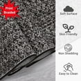 thumbnail image 4 of HOMERRY 9' x 12' Modern Area Rug for Living Room Braided Print Indoor Washable Neutral Carpet, Black, 4 of 5