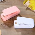 thumbnail image 4 of 2X Sealer Plastic Package Storage Bag Mini Sealing Machine Handy Sticker and Seals for Food Snack Kitchen White, 4 of 6