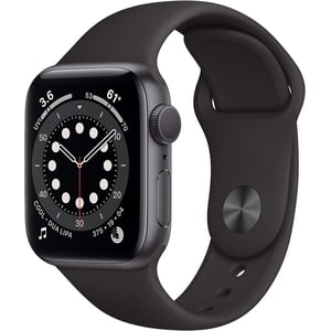 Rénovés Apple montre Series 6 Aluminium 40mm A2291 (GPS Seulement, pas de cellules) Space Gris (grade B)