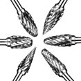 thumbnail image 4 of Carbide Burr Set, Die Grinder Bits, 20 Pcs 1/8" Shank Double Cut Tungsten Carbide Rotary Burrs Set Compatible, 4 of 5