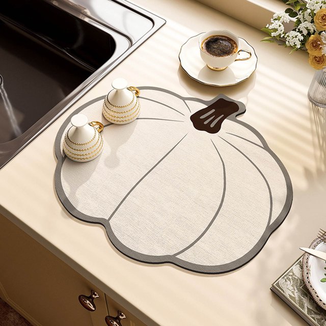 EGNMCR Thanksgiving Kitchen Countertop Technology Cloth Pad Coffee Table Tabletop Dishes Cup Drying Pad Wash- Heat Insulation Pad Soft Absorbent Pad absorbent pad