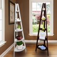 thumbnail image 4 of Casual Home 5-Shelf Corner Ladder White Bookcase, 4 of 5
