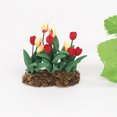 thumbnail image 3 of XZNGL Fake Mini Dollhouse Miniature Green Plant Flower in Pot Fairy Garden Accessory, 3 of 9