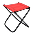 thumbnail image 1 of TFixol Compact Red Folding Stool - Portable Mini Camping Chair for Outdoor, Fishing, and Travel, Lightweight & Durable with Storage Bag, Easy Assembly., 1 of 7