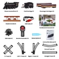 thumbnail image 3 of Train Set with Remote Control, AUOSHI Electric Train Track W/Cargo Vehicle, Light & Sounds, Plastic Steam Locomotive Engine Train Toy Educational Gift for 5 6 7 8+ Years Old Boys Girls, 3 of 10