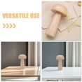 thumbnail image 3 of KALLORY Hand Sewing Wooden Mushroom Darner Tool for Home Fabric Repair and Needle Organization, 3 of 8