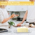 thumbnail image 4 of TIELUTT Plat à Beurre en Acier Inoxydable avec Couvercle et Poignée Récipient à Laitue en Acier Inoxydable Récipient à Lunch pour Enfants avec Couvercles pour Organiser Récipient à Fromage pour Réfrigérateur Bol Organisateur pour Armoires de Cuisine, 4 of 7