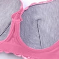 thumbnail image 4 of Womens Sports Bras Plus Size Padded Bra Feature V-Neck Nursing Bra Style W-1657 Red-a S, 4 of 8