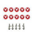 thumbnail image 2 of Youkk 10 Pièces Voiture Vis Rondelles Assortiment Ensemble Boulons de Véhicule Décoratif Rondelle Kit Pièces de Rechange Automobile Rouge, 2 of 8