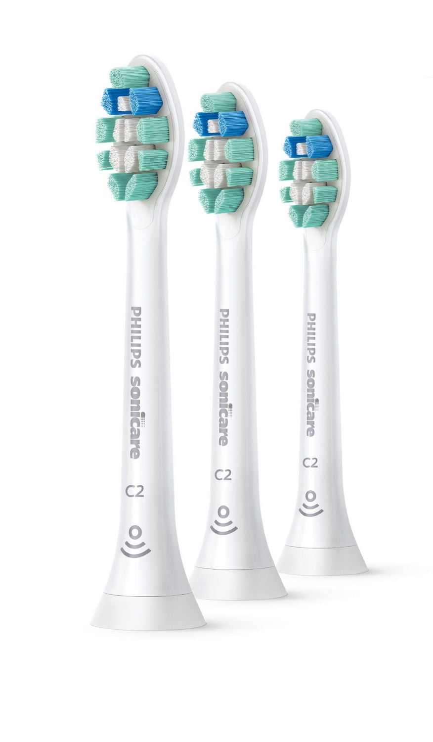 Philips Sonicare Contrôle Optimal de la Plaque Têtes de Brosse de Rechange RFID, HX9023, Blanc