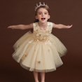 thumbnail image 3 of Robe Jupe Imprimée d'Été pour Filles, Robe Bouffante, Vêtements pour Enfants, Robes pour Filles Taille 10-12, Beige, Robes de Noël pour Filles Taille 10-12, Rouge, Robes pour Filles Taille 5, Robes de Noël Élégantes pour Filles, 3 of 3