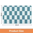 thumbnail image 3 of 20x32in Checkered Bathroom Rug Runner: Long, Non-Slip, Water Absorbent, Large Bath Mat, Soft Microfiber, Machine Washable, Perfect for Bathroom, Bathtub, Hallway Luxury, 3 of 5