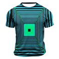 thumbnail image 1 of Shorts pour Hommes Mode Décontractée Imprimé Sports Manches Courtes Col Rond Blouses Chemises Chemises pour Hommes, 1 of 6