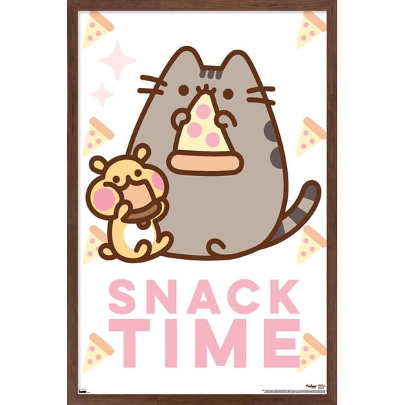Pusheen - Snack Time Wall Poster, 14.725" x 22.375" Framed