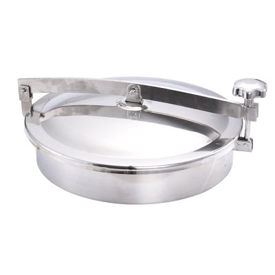 INTBUYING Couvercle de Trou d'Homme Rond Circulaire en Acier Inoxydable 304 à Pression pour Voie d'Homme Réservoir Sanitaire Porte de Voie d'Homme 200 mm