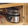 thumbnail image 2 of Hamilton Beach Digital Electric Food Steamer & Rice Cooker for Quick, Healthy Cooking for Vegetables and Seafood, Stackable Two-Tier Bowls, 5.5 Quart, Black & Stainless Steel, 2 of 10