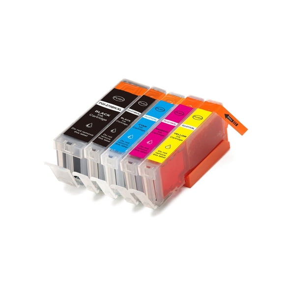 L-ink PGI-270XL / CLI-271XL Ensemble de Cartouches à Jet d'encres Compatibles (N x2, C, G, M, J) (PGI270 / CLI271)
