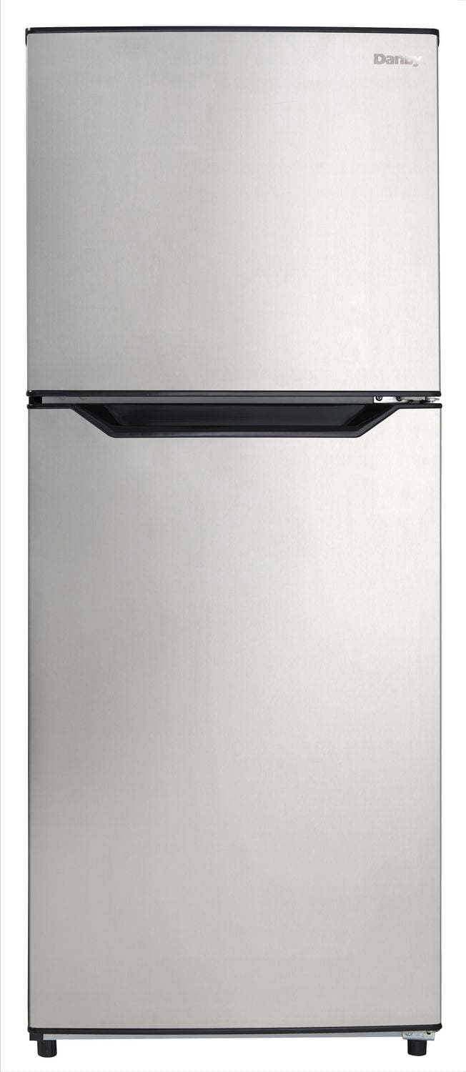 Danby DFF101B1BSSDB 10.0 cu. ft. Apartment Size Fridge Top Mount in Stainless Steel