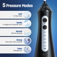 thumbnail image 3 of Sejoy Cordless Water Flosser Dental Teeth Cleaner with 6 Jet Tips, Professional 350ML Tank Rechargeable IPX7 Waterproof Dental Oral Irrigator for Home and Travel, 3 of 8