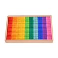 thumbnail image 4 of Bunblic Acrylic Cubes Blocks Set Rainbow Acrylic Gemstone Cubes Unique Stacking Matching Game Sensory Building Blocks for 3+ Year Old 60pcs, 4 of 8