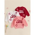 thumbnail image 3 of Gupgi Chandails de Printemps pour Filles, Mode Cœur d'Amour, Manches Longues, Col Rond, Pulls pour Bébés Filles, 3 of 9