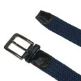 thumbnail image 2 of CTM® Ceinture Tressée Élastique Extensible avec Boucle Argentée (Hommes), 2 of 4