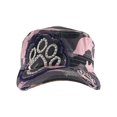 thumbnail image 2 of Top Headwear Womens Print Adjustable Cadet Cap - Lavender Camo - Paw, 2 of 2